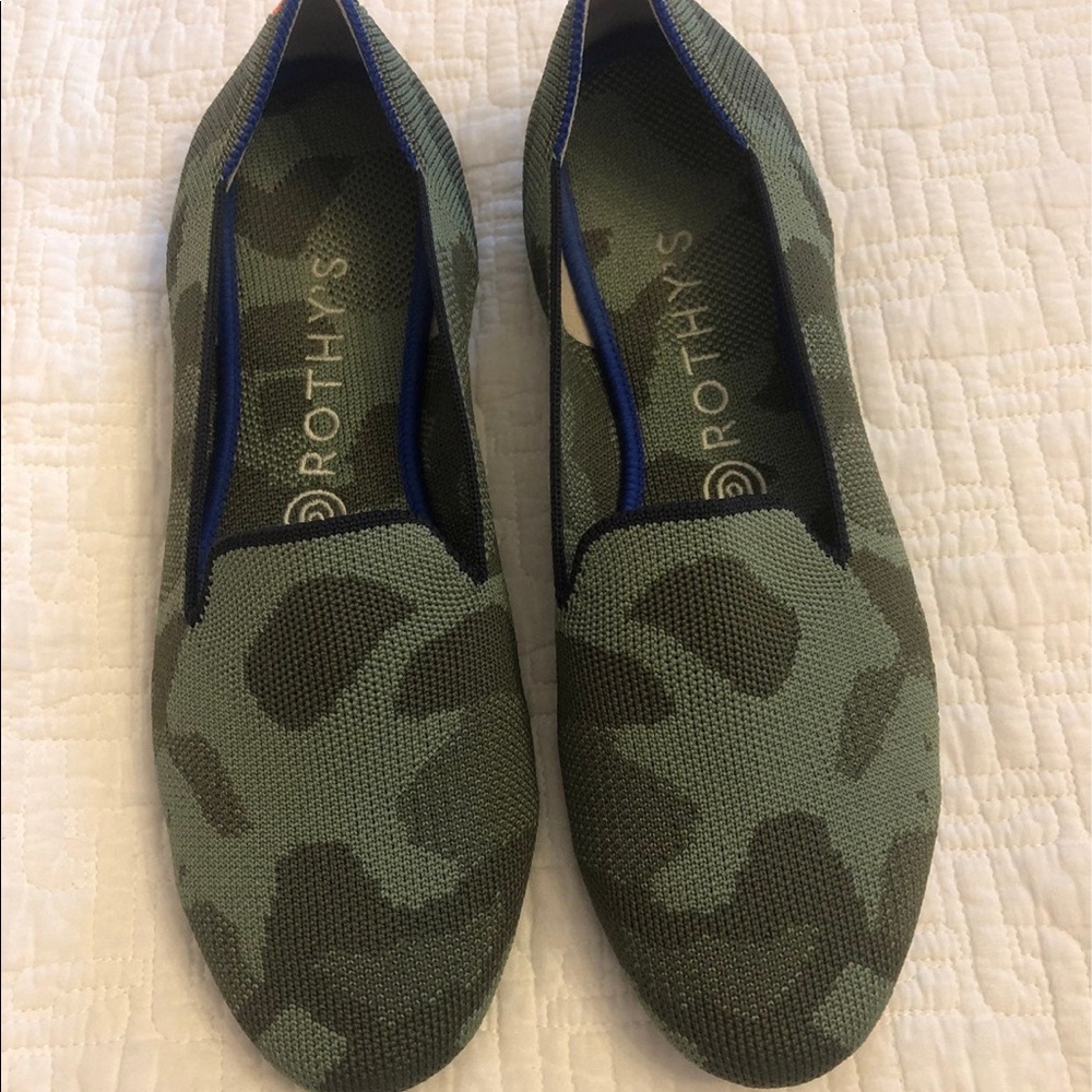 Camo Rothy’s loafers